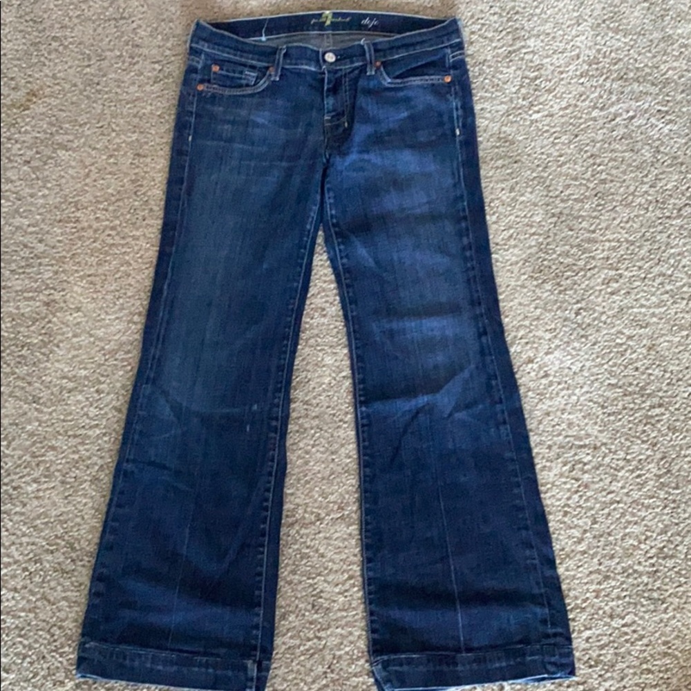 7 For All Mankind blue jeans